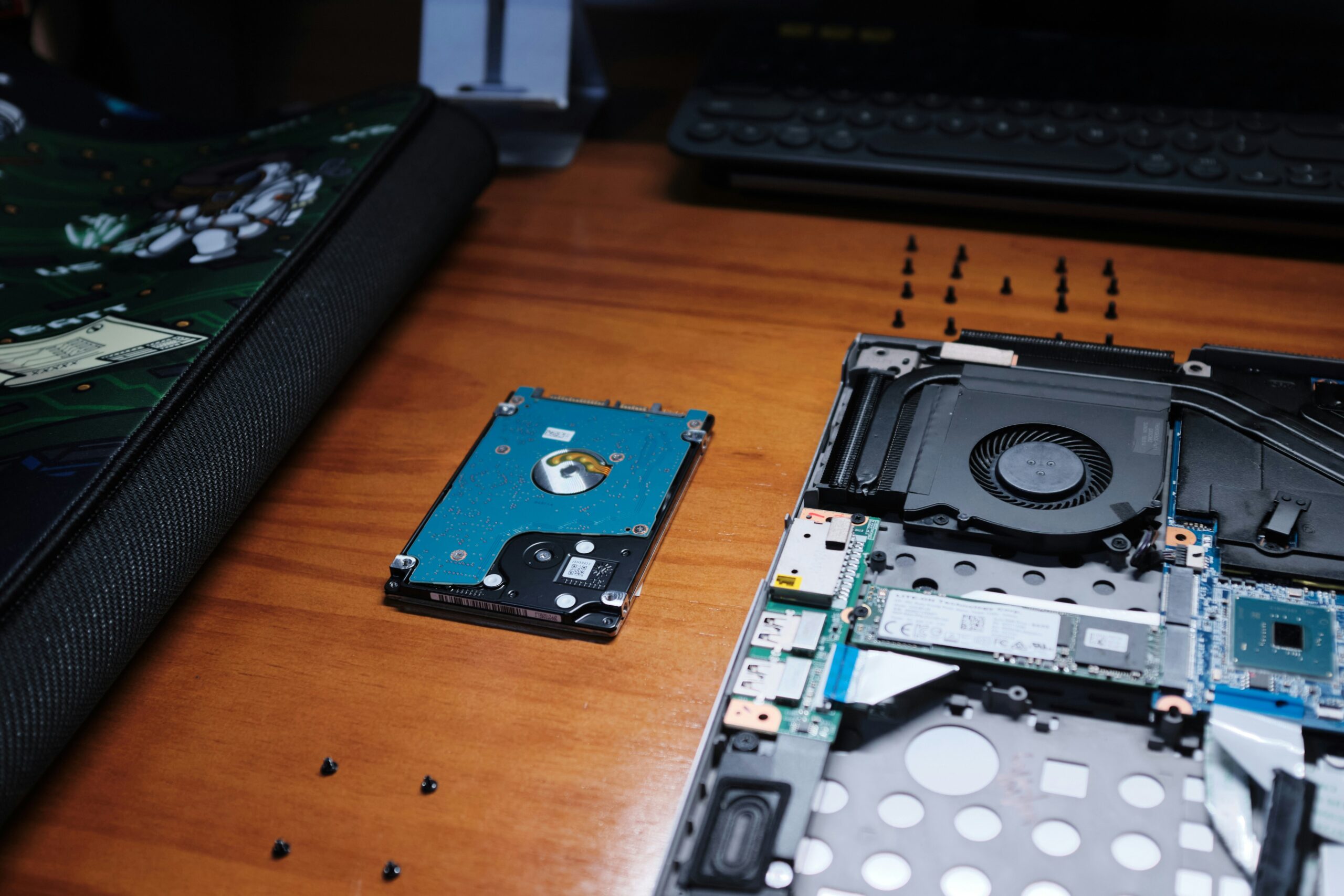 Upgrade of laptop storage.