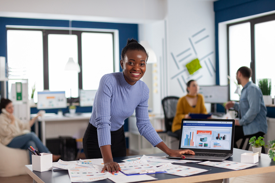 Digital Marketing Agency employee smiling